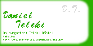 daniel teleki business card
